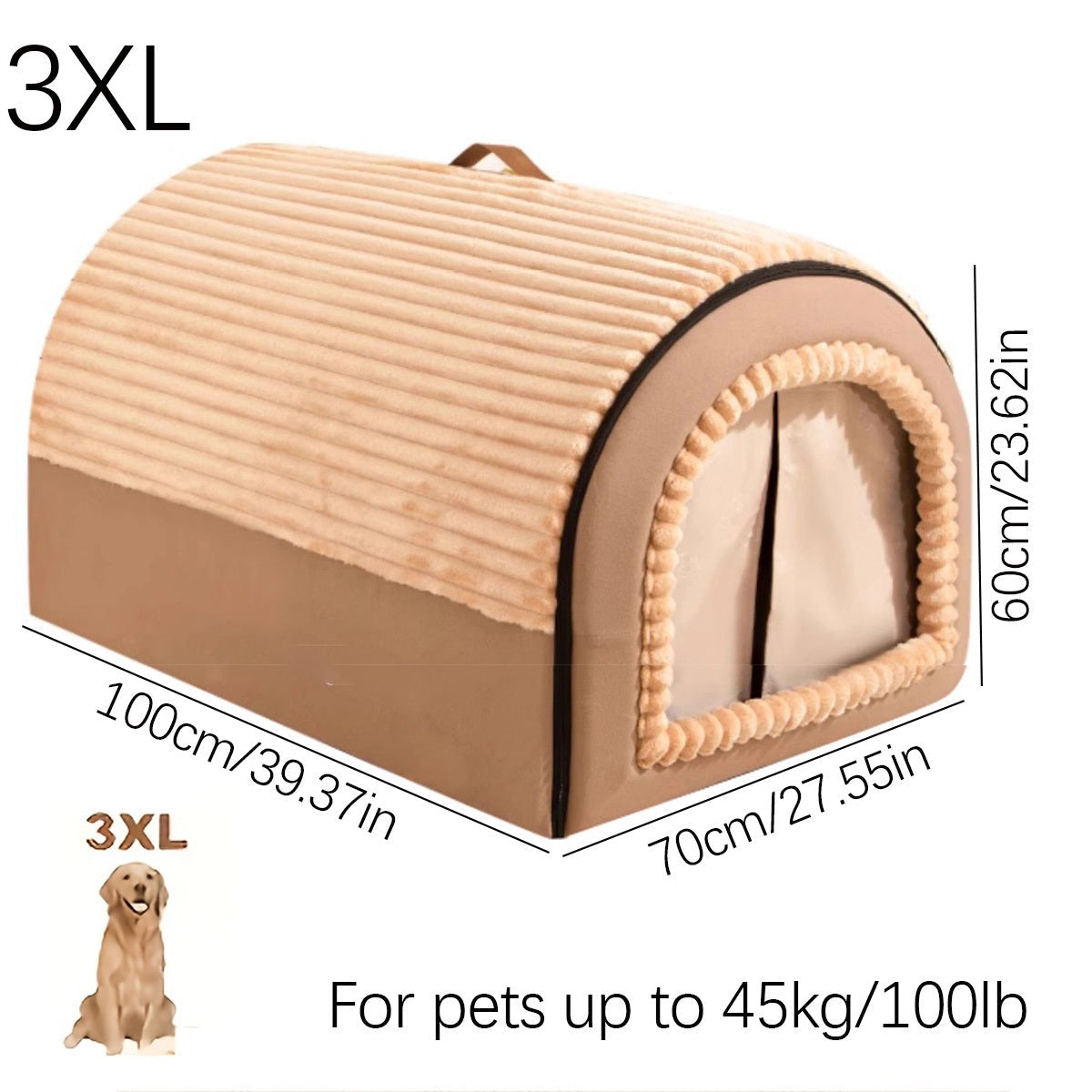 NNETM All-Season Pet Bed Kennel for Small to Large Pets