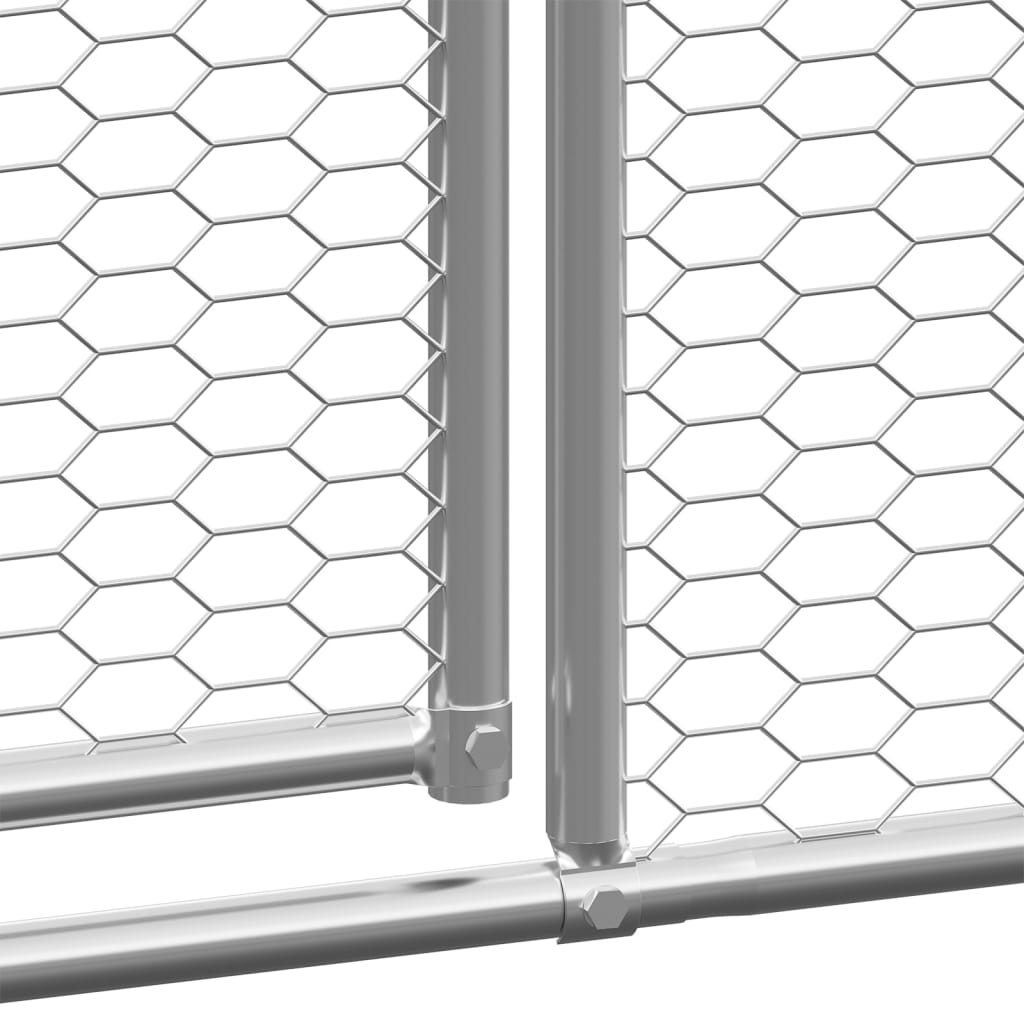 NNEVL Outdoor Chicken Cage 3x10x2 m Galvanised Steel-3