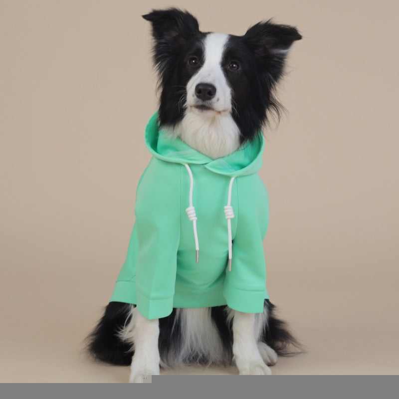 NNEDSZ 6XL Green Cute Dog Hoodie with Adjustable Drawstring - Available in Various Sizes-0
